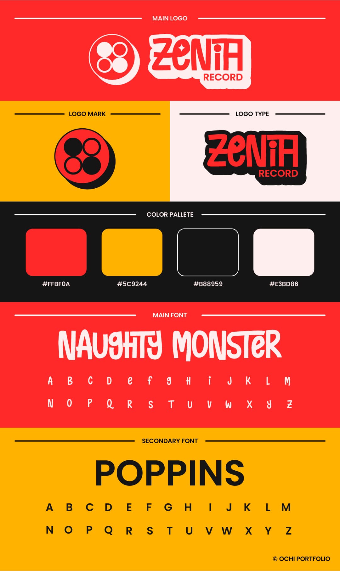 branding board of this project